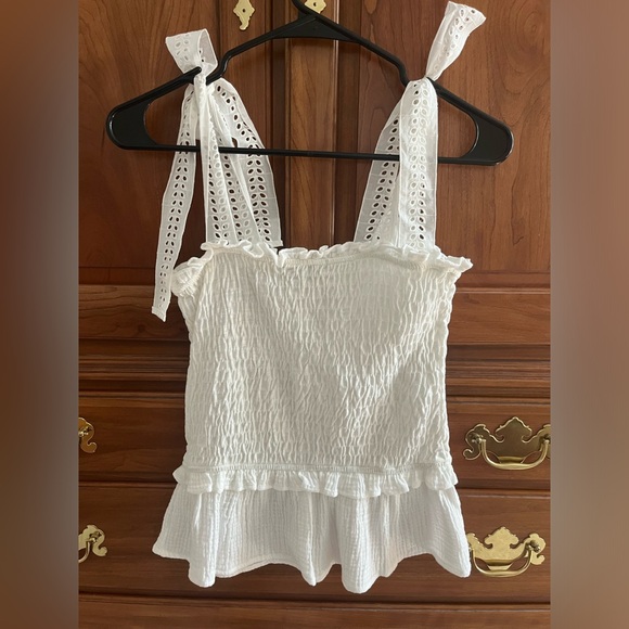 Eri + Ali by Anthropologie - Size Small - Smocked Bow Tie Tank - Picture 2 of 4